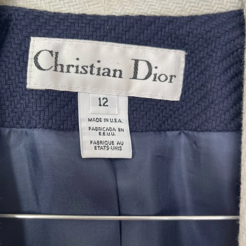 Dior Navy and White Blazer